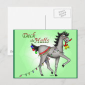 Versier de hal feestdagenkaart (Voorkant / Achterkant)