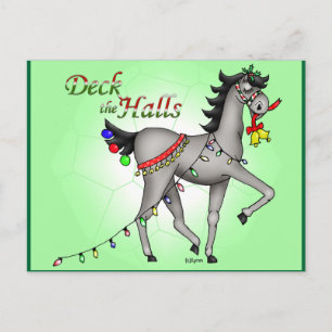 Versier de hal feestdagenkaart