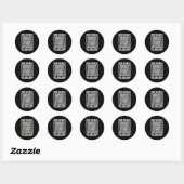 Versier de hal met geweren & munitie ronde sticker (Vel)
