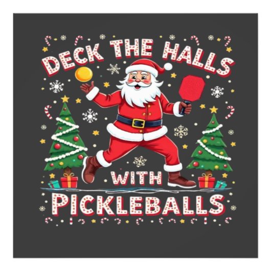 Versier de hal met pickleballs foto afdruk (Voorkant)