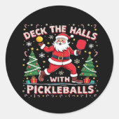 Versier de hal met pickleballs ronde sticker (Voorkant)