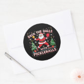 Versier de hal met pickleballs ronde sticker (Envelop)
