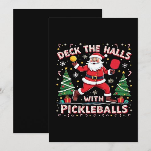Versier de hal met pickleballs save the date (Voorkant / Achterkant)