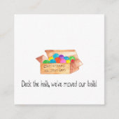 Versier de hal, we hebben onze ballen verhuisd! informatiekaartje (Voorkant)