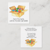 Versier de hal, we hebben onze ballen verhuisd! informatiekaartje (Voorkant / Achterkant)