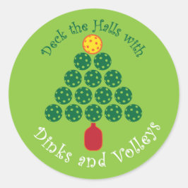 Versier de hallen met Pickleball Ronde Sticker