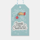 Versier de kerstboom cadeaulabel (Voorkant)