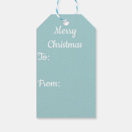 Versier de kerstboom cadeaulabel (Achterkant)