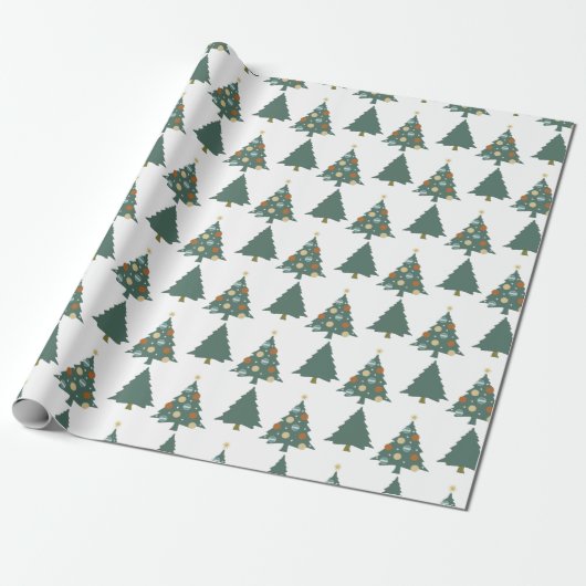 Versier de kerstboom cadeaupapier (Uitgerold)
