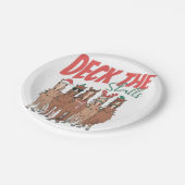 Versier de Stallen Grappige Kerstmis Paard Liefheb Papieren Bordje (Gekanteld)