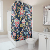 Versier je badkamer met een bloemmotief douchegordijn (In situ)