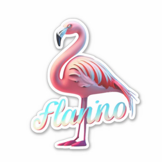 Versier met Flamingo Stickers (Voorkant)