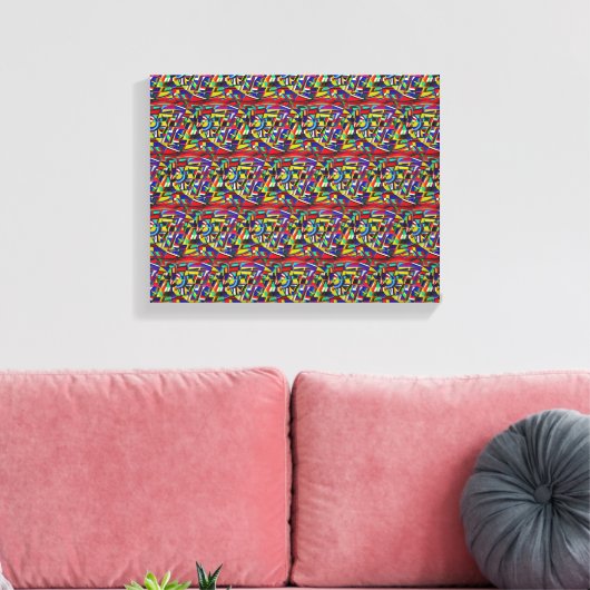 Versierd Canvas Afdruk (Insitu (Woonkamer))