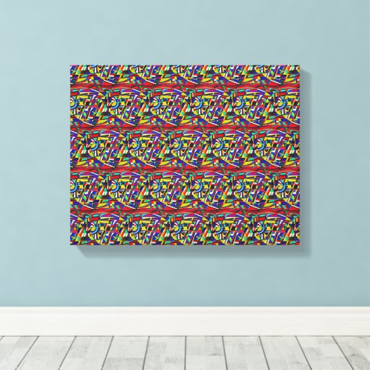 Versierd Canvas Afdruk (Insitu (Houten vloer))