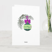 Versierd Evergreen V3 - GBSBGRN Feestdagen Kaart (Achterkant)