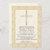 Versierd Gouden Kruis met Godsdienstige Boog, Kaart (Voorkant / Achterkant)