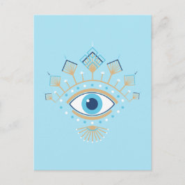 Versierd Grieks Evil Eye Turks Beschermingssymbool Briefkaart