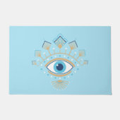 Versierd Grieks Evil Eye Turks Beschermingssymbool Deurmat (Voorkant)