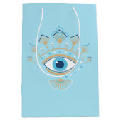 Versierd Grieks Evil Eye Turks Beschermingssymbool Medium Cadeauzakje (Voorkant)