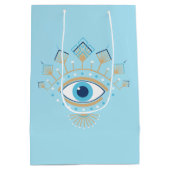 Versierd Grieks Evil Eye Turks Beschermingssymbool Medium Cadeauzakje (Achterkant)