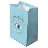 Versierd Grieks Evil Eye Turks Beschermingssymbool Medium Cadeauzakje (Achterkant Gekanteld)