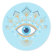 Versierd Grieks Evil Eye Turks Beschermingssymbool