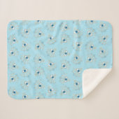 Versierd Grieks Evil Eye Turks Beschermingssymbool Sherpa Deken (Voorkant (horizontaal))