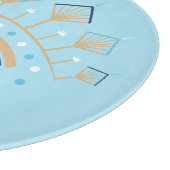 Versierd Grieks Evil Eye Turks Beschermingssymbool Snijplank (Hoek)