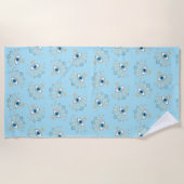 Versierd Grieks Evil Eye Turks Beschermingssymbool Strandlaken (Voorkant)