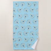 Versierd Grieks Evil Eye Turks Beschermingssymbool Strandlaken (Voorkant)