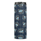 Versierd Grieks Evil Eye Turks Beschermingssymbool Thermosbeker (Achterkant)