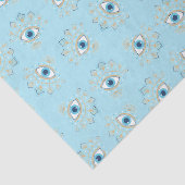 Versierd Grieks Evil Eye Turks Beschermingssymbool Tissuepapier (Detail)