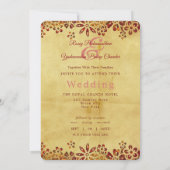 Versierd Indiaas  olifantenontwerp Kaart (Achterkant)