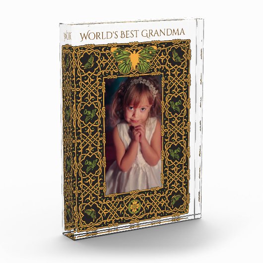 Versierd Keltisch Lijst voor "de Beste Oma van de Fotoblokken (Links)