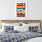 Versierd met waanideeën en moderne smaak canvas afdruk (Insitu (Slaapkamer))