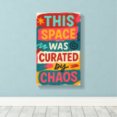 Versierd met waanideeën en moderne smaak canvas afdruk (Insitu (Houten vloer))