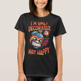 Versierd Niet Gelukkig T-shirt