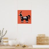 Versierd Paard Poster (Keuken)
