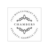 Versierd Rubberstempel (Afrduk)