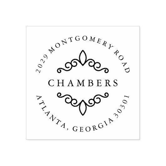 Versierd Rubberstempel (Afrduk)