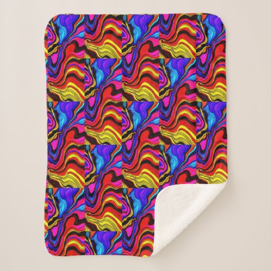 Versierd Sherpa Deken (Voorkant)