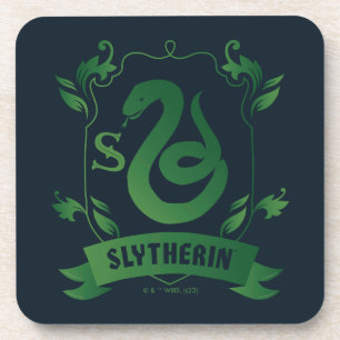 Versierd SLYTHERIN™ Huis Wapen Bier Onderzetter