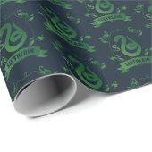 Versierd SLYTHERIN™ Huis Wapen Cadeaupapier (Rol Hoek)