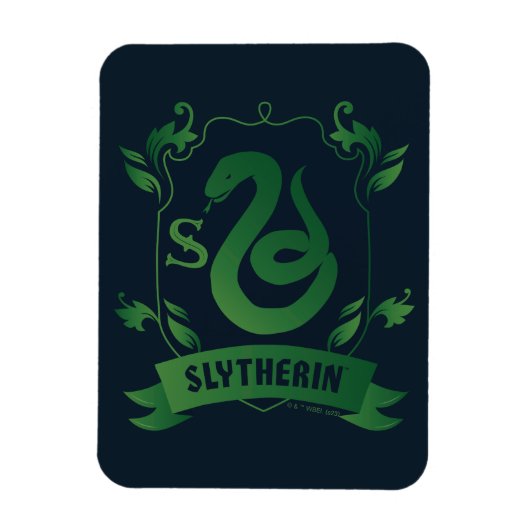 Versierd SLYTHERIN™ Huis Wapen Magneet (Verticaal)