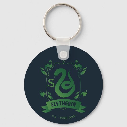Versierd SLYTHERIN™ Huis Wapen Sleutelhanger (Voorkant)