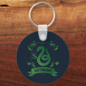 Versierd SLYTHERIN™ Huis Wapen Sleutelhanger (Achterkant)
