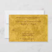 Versierd Victoriaans Maskerade Bal Bruiloft RSVP (Achterkant)