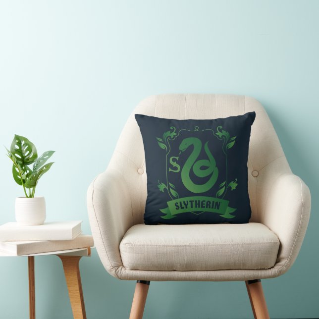Versierd Wapen van Huis SLYTHERIN™ Kussen (Stoel)