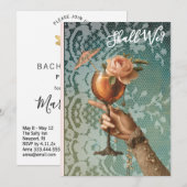 *~* Versierde A101 Cocktail FOTO 3 BACHELORETTE Kaart (Voorkant / Achterkant)