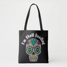 Versierde Abstracte Schedel Boodschappentas Tote Bag